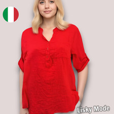 Italy bluse oversized damen - bluse,