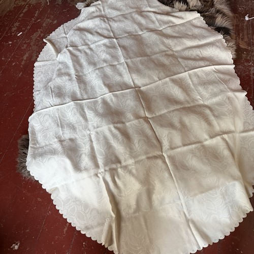 Große damast tischdecke weiß - tischdecke,