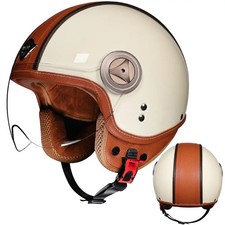 Retro Motorcycle Helmet 3/4