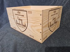6er Holzkiste Weinkiste OHK Chateau Barde-Haut Frankreich Deko Bordeaux Box 