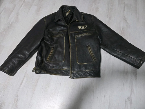 Diesel vintage lederjacke xxl - diesel,