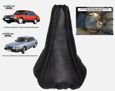 Schaltsack Fur Saab 900 Classic 1978-1993 Leder Schwarz - originale Gummibälge