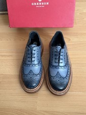Grenson Triple Welt Blau Leder