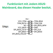 TPM 2.0 ASUS 14-1 pin SPI | Trusted Platform Modul | Windows 11 | NEU
