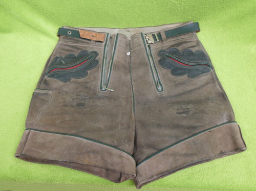 Alte kurze trachtenlederhose - kurze,