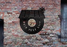 Wanduhr Uhr Solar Panel