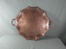 Tablett Antik Stil Messing