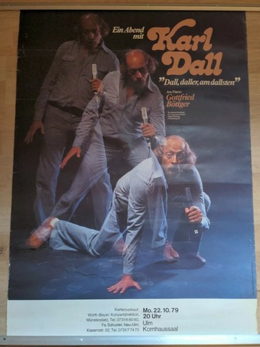 Karl dall konzertplakat 1979 - karl,