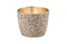  Giftcompany Madras Windlicht M mit Perlen, silber 1074404022