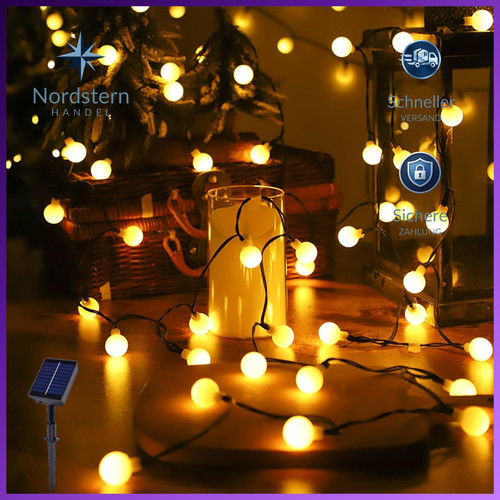 Solar lichterkette außen - solar,