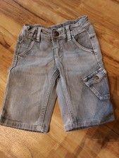 Graue Jeansshort - Gr. 98 - Jungen - Papagino - 100% Baumwolle - gebraucht
