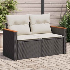 Gartensofa mit Kissen 2er