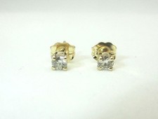 Neu 14K Gelbgold Diamant