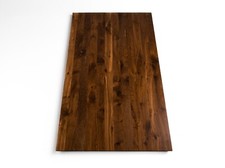 Arbeitsplatte Tischplatte Räuchereiche Rustikal 52mm, Schweizer Kante naturgeölt