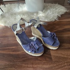 Damenschuhe 38, Sandalen mit absatz 11cm, Blau, Sehr gut zustand, Gebraucht