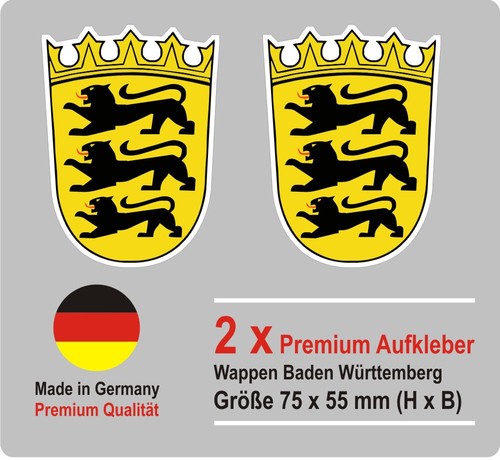 Wappen aufkleber baden - 2,