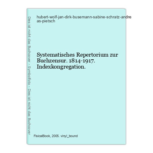 Systematisches repertorium zur - systematisches,