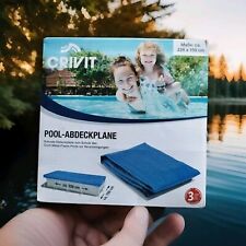 Crivit Pool Abdeckplane Witterungsbeständig Cover Metalframe ca. 228x159 cm