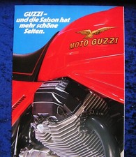 Moto Guzzi California II, Le Mans IV, 1000 SP II, V 65 TT Prospekt, 8 Seiten