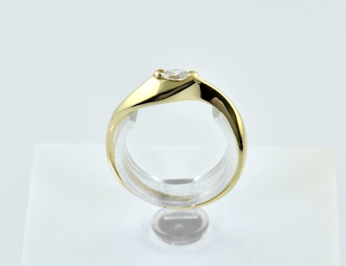 Diamant solitär ring - diamant, 585/000