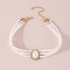 NEU Perlen Hals Kette Collier