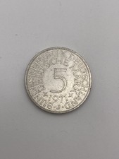 5 DM - Deutsche Mark - Münze - Silberadler - 1971 J - Heiermann