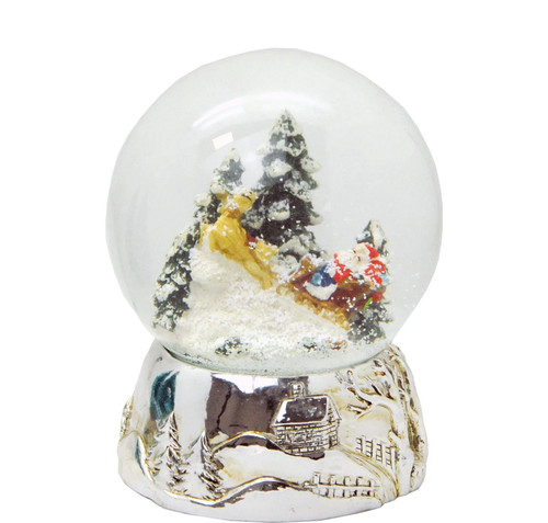 Schneekugel santa schlitten - santa, im
