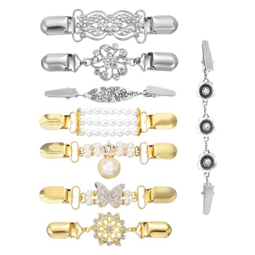 8stk blumen sweater clips - 8stk, blumen-sweater-clips