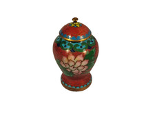 Cloisonne Deckelvase