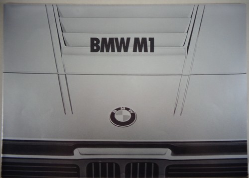 Broschüre brochure bmw m1 - brochure,