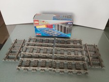 Lego Eisenbahn 4515 Gerade Schienen mit OVP 9V Train 8 Gleise B