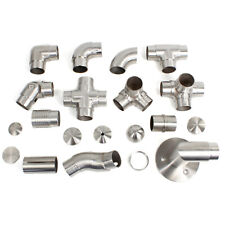 STAHL-SHOP24 Edelstahl Handlauf Wandhalter Treppengeländer Rohrbogen V2A