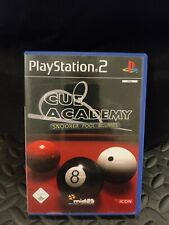 Cue Academy Snooker Pool Billiard Sony PlayStation 2 PS2 Spiel guter Zustand