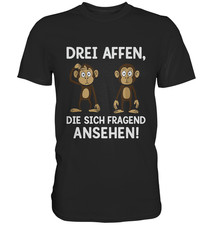 Drei Affen T-Shirt Lustig