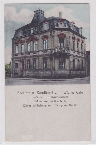 88420 meuselwitz bäckerei - ak,