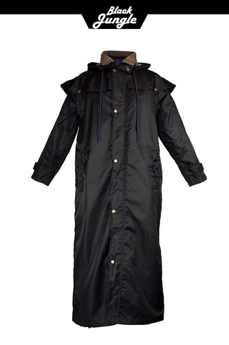 Black jungle reitmantel - black,