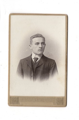 Cdv foto herrenportrait wien - foto,