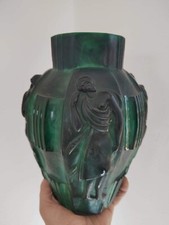 Vase Ardeco Dunkeln Grün Artur Plewa Tschechien sehr schöne Stück 