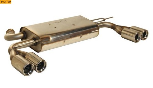 Fox duplex sportauspuff - sportauspuff, quer