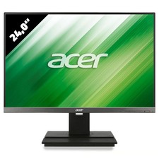 Acer B246WL 24 Zoll Monitor 1920x1200 WUXGA IPS 6ms Silber Bildschirm