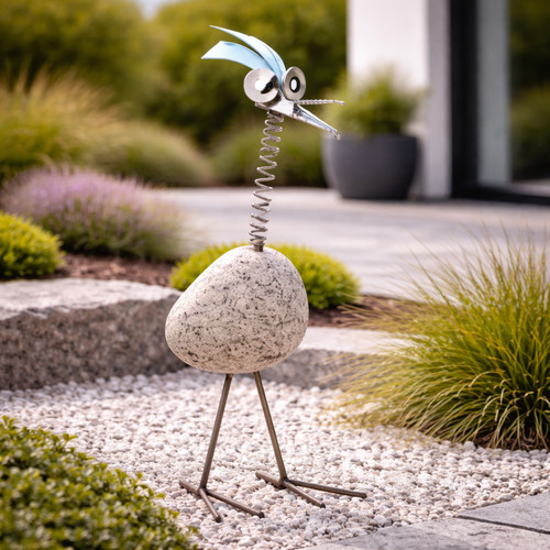 Steinvogel mit wackelhals - steinvogel,