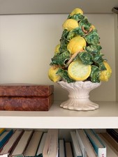 Italian Majolica Lemon Topiary