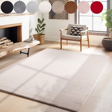 Kurzflor Einfarbig Teppich Läufer Wohnzimmer Waschbarer Weich Rutschfest
