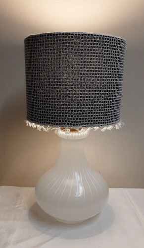 Tischlampe 70er glasfuß - tischlampe,