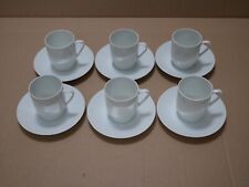 6 x MELITTA HAMBURG KAFFEETASSE UND UNTERTASSE - WEISS - BAUHAUS