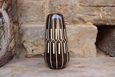 Piesche & Reif Vase 22 cm Ritzdekor 60er Jahre DDR