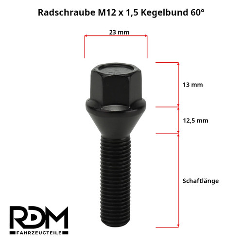 Radschraube m12x1 32 35 - 32,