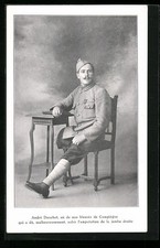 Ansichtskarte Compiègne, Andrè Douchet, Soldat mit amputierten Bein 