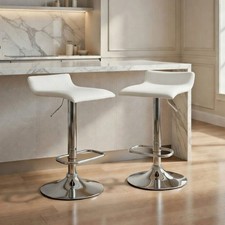 2er Set Barhocker Aure Weiß