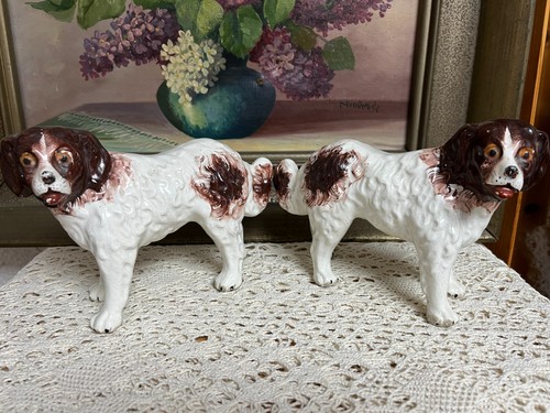 Paar staffordshire kaminhunde - paar,
